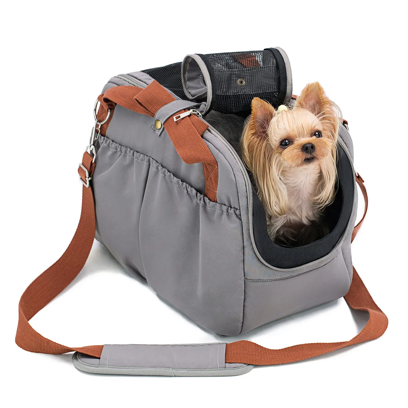 Hook and Loop Adjustable Systems for Custom Pet Carr - detail view supplied by QUANZHOU JUNYUAN BAGS